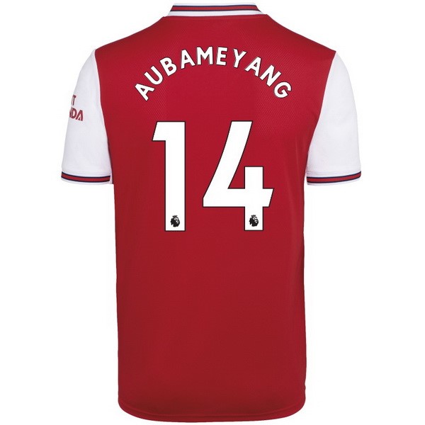 Camiseta Arsenal NO.14 Aubameyang 1ª 2019-2020 Rojo